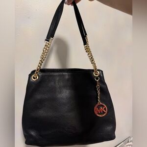 Michael Kors black leather purse